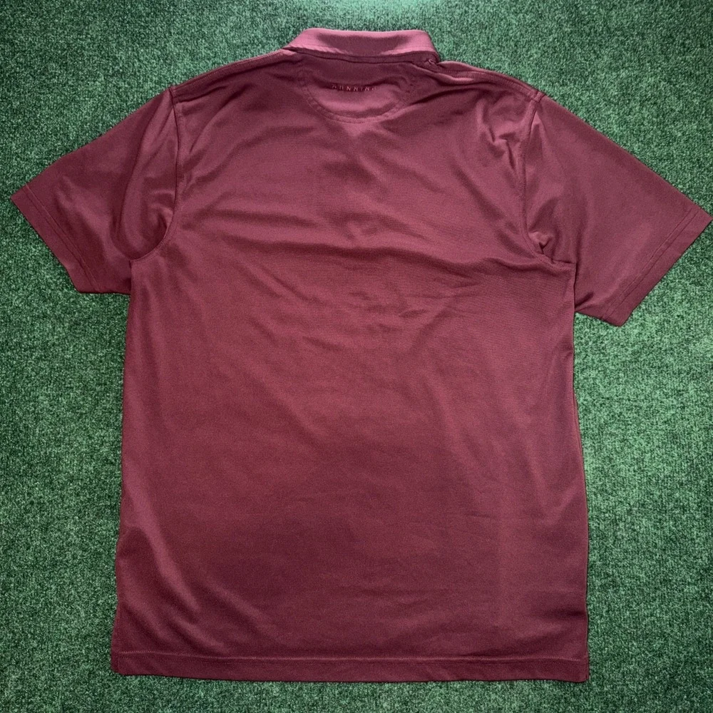 Dunning Golf Polo Men's Size Medium Burgundy Light Weight